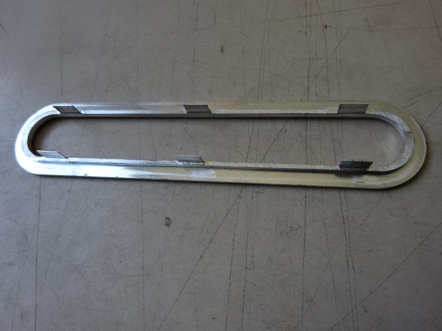 Chrome trim on Maserati Indy door panels