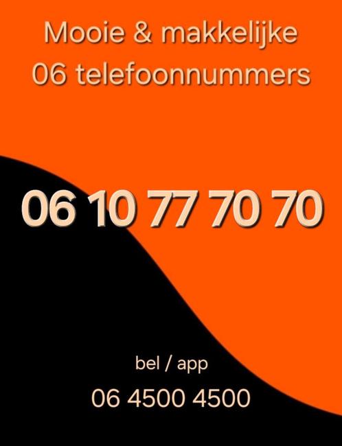 06 10 77 70 70. En meer makkelijke 06 nummers.