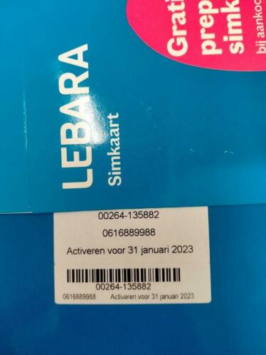 06-16-88-99-88 Unieke Mooie LEBARA SIMKAART Kosten Geld