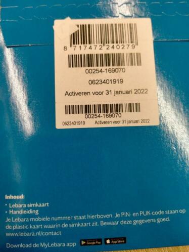 06-2-3-4-0-19-19 Unieke Top06 nummer Lebara Mobile