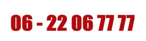 06 - 22 06 77 77 ..topnummer te koop
