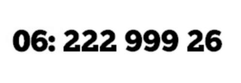 06 222 999 26 - Mooi Makkelijk Nummer Lebara --- XM