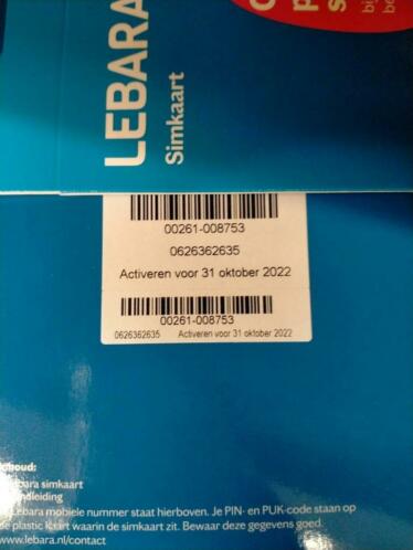 06-26-36-26-35 (6263-6263) lebara simkaart