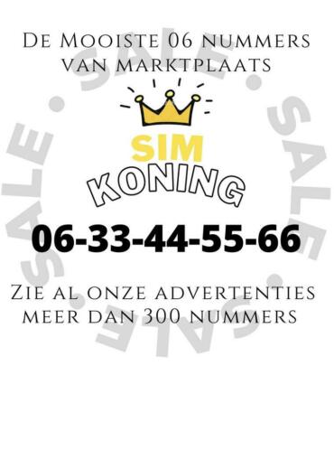 06-33-44-55-66 mooi en makkelijk zakelijk 06 nummer