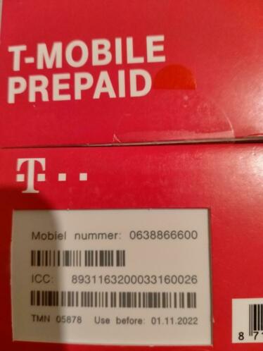 06-388-666-00 Unieke Mooie T-Mobile SIMKAART