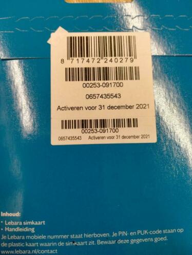 06-57-43-55-43 Unieke Top06 nummer Lebara Mobile