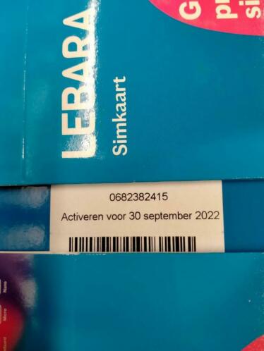 06-823-824-15 Unieke Mooi LEBARA SIMKAART