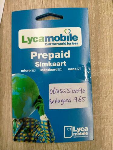 06-85-55-00-90 Unieke Mooie Prepaid Simkaart Lyca Mobile