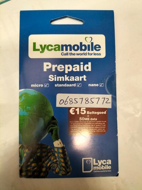 06 857 857 72 Easy 06 Number Lyca Prepaid Simkaart