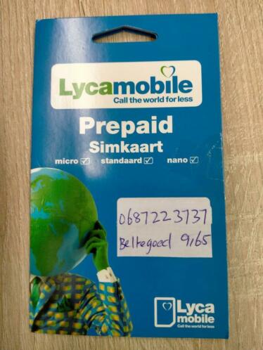 06-87-22-37-37 Unieke Mooie Prepaid Simkaart Lyca Mobile
