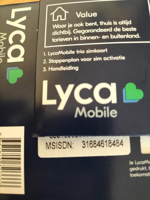 0684618484 Top Makkelijk nummer Lyca prepaid simkaart