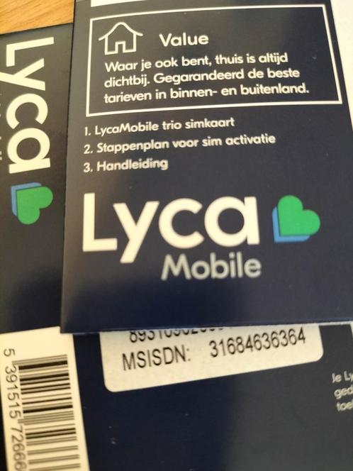 0684636364 Top Makkelijk nummer Lyca prepaid simkaart