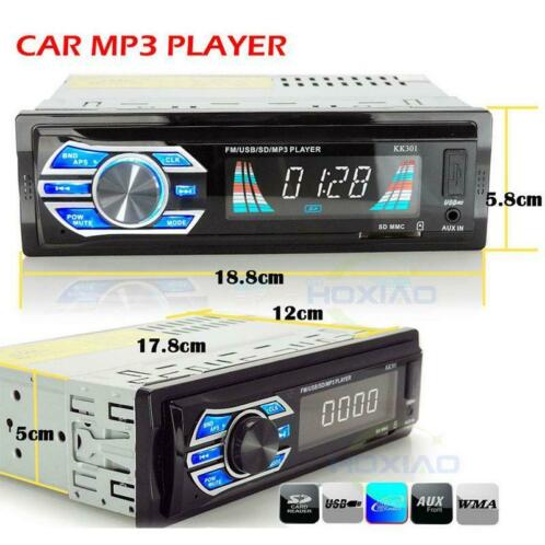 1 Din 24 V autoradio speler USB SD MP3 Audio Systeem FM 1DIN