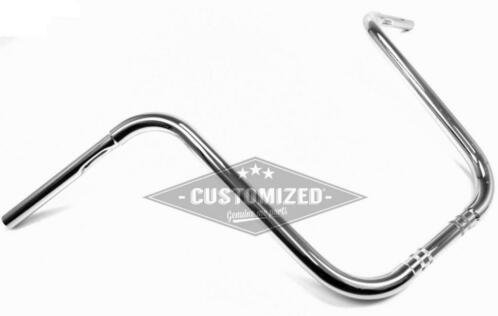 1 Inch Universeel Stuur Classic Fat Ape Hanger 17 Inch Chroo