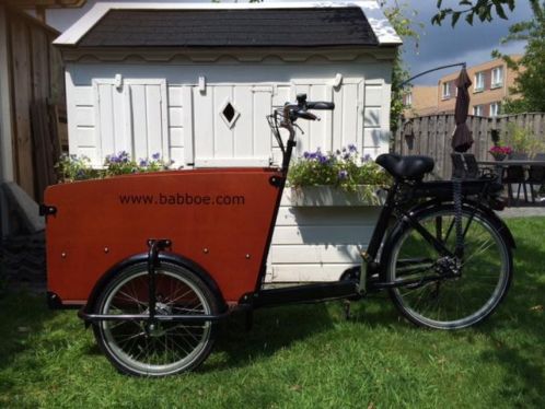 1 jaar oude Babboe Big electrische bakfiets Shimano Nexus 7
