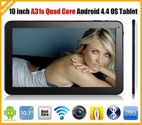 10 inch Tablet PC Quad Core A31S Android 4.4 en 32GB HDD