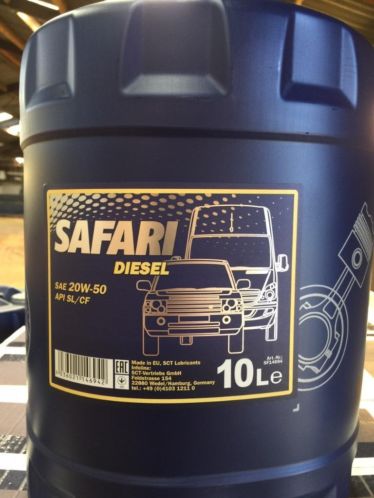 10 Liter 20W-50 Safari (Duitse Olie ) Prijs Slechts  24,95