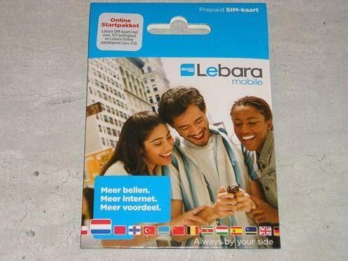 10-STUKS 15Eur Lebara Prepaid 15e BEL internet Startpakket 