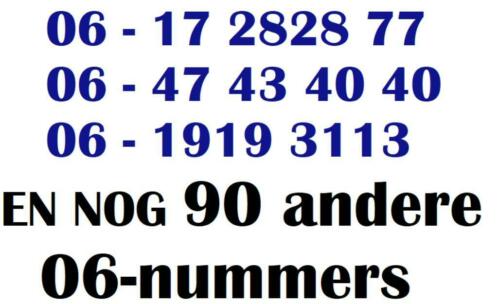 10 tot 25 euro uitzoeken 06-nummers 