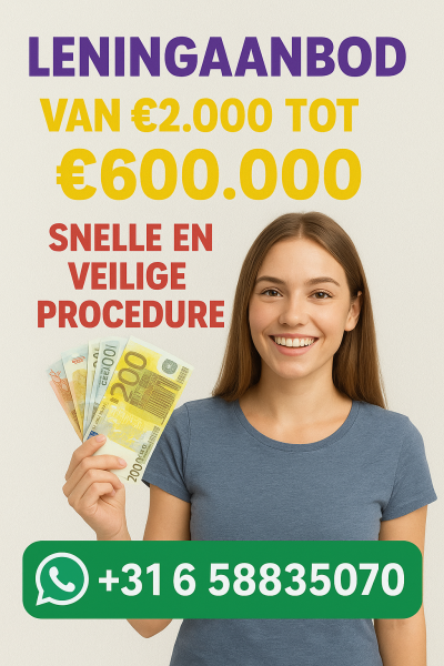 Particuliere lening – Snel & Betrouwbaar – Wonend in Nederland en België 