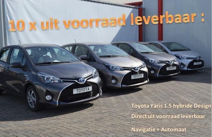 10x aanbieding Toyota Yaris Hybride Automaat Design