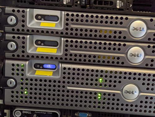 10x Dell PowerEdge 19502950, ook losse onderdelenrails aan