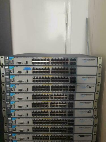10x HP Procurve 3500LY 24ports PoE switches