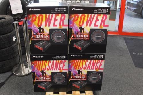 10x PIONEER GXT-3604B ( 1300watt Subwoofer pakket )
