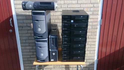 11 stuks computers xp alle vol smart ups 