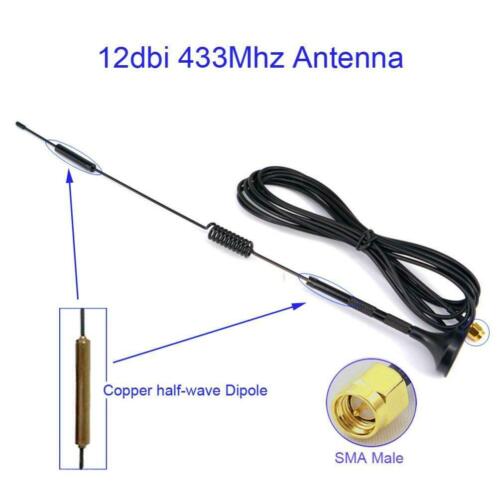 12 dbi 433 mhz Antenne halve golf Dipool antenne SMA MALE