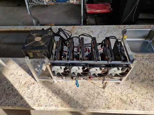 12 gpu mining rig met 6 kaarten