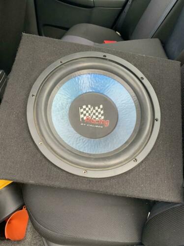 12 Racing sub 1000W subwoofer met kist