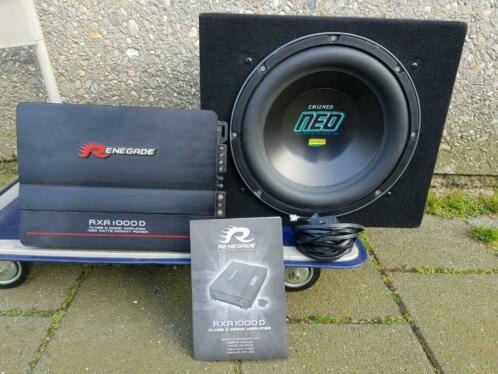 1200W subwoofer 1000W versterker nieuw setje 