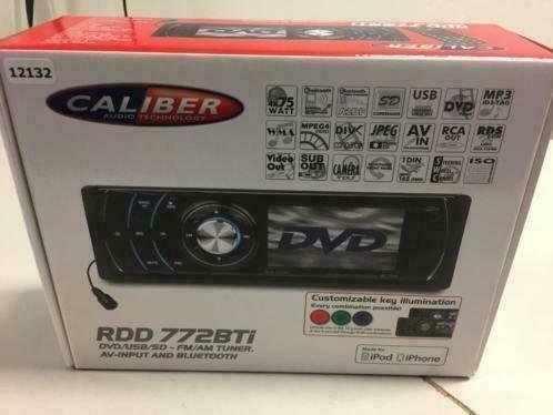 12132 Caliber RDD 772BTI Auto Radio iPhone en iPod Nieuw