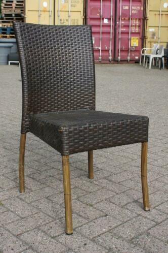 13 leuke bruine wicker tuinstoelen terras stapelbaar SALE