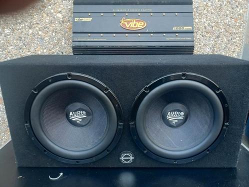 1300 watt subwoofer Audio systeem 1000watt versterker lanzar