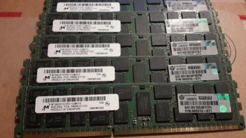 140 X Hp. modules 8GB  1x8GB  Dual Rank x4  PC3L-10600R 