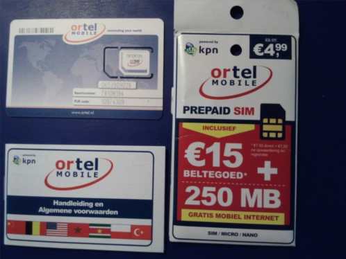 15 euro beltegoed ortel mobile met nano