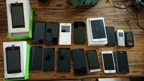 15 smartphones (werking onbekend)