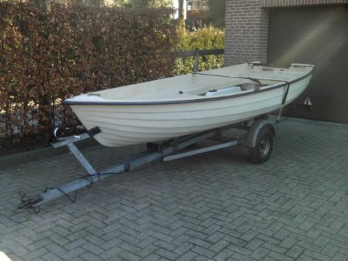 15 voets polyester Zeiljol op kantel boottrailer