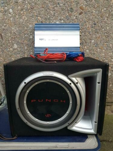 150rms subwoofer versterker 400rms kabelset