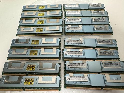 16x 8GB 2RX4 PC2-5300F Micron (HP) server memory