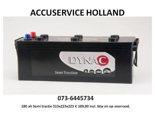 180 ah semi tractie accu voor AANHANGER Accu Service Holland