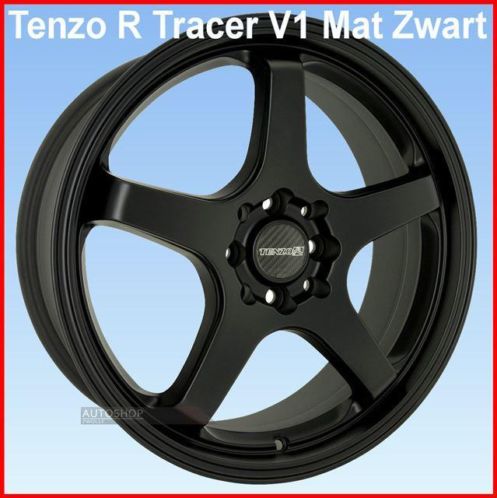 18inch Tenzo R Tracer V1 Mat Zwart Honda S2000 (MK2) 04-09
