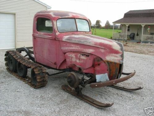 1928 tot 1946 ford, a ford, snowmobile ombouw,