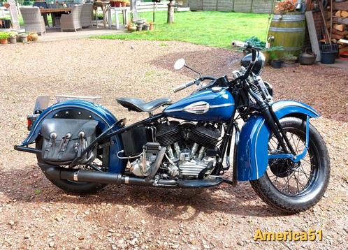 1946 Harley Davidson U1200 in top staat (UL WLA WLC)