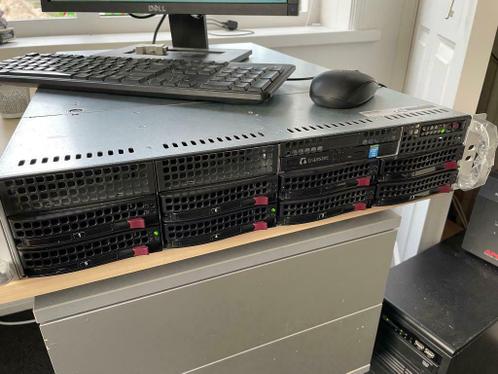 19quot SuperMicro met 2x Xeon, 128 GB RAM, 4x SSD, 2x HDD