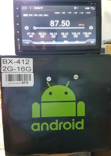 2 din autoradio navigatie met Android of Windows met bt sd..