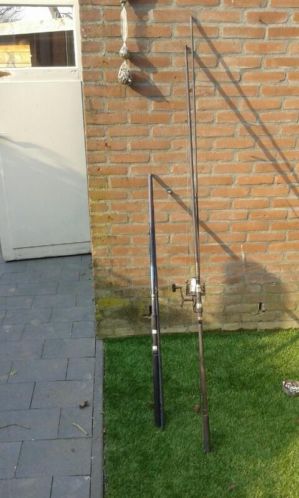 2 hengels.karper en feeder hengel