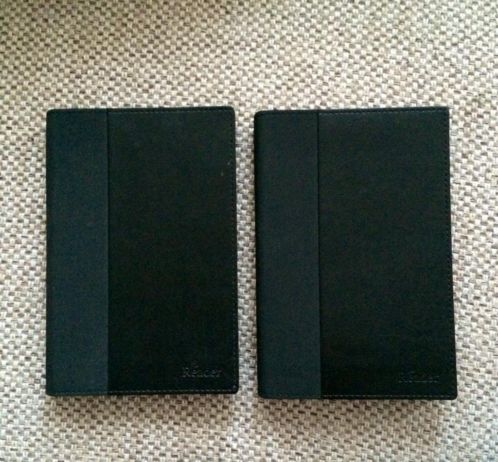 2 Hoesjes Covers voor Sony e-reader PRS-T1 of PRS T2 Zwart